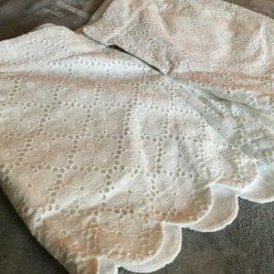 White Lace Scallop Shorts- Lily Pulitzer